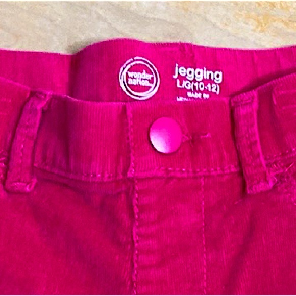 🌺 WONDER NATION Pink Corduroy Jeggings - Picture 4 of 7